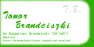 tomor brandeiszki business card